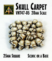 VNT47-05 Skull Carpet (25mm Square) (One or Bundle of Ten with saving)