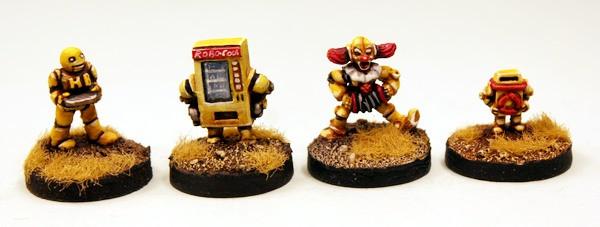 Happy Burger Bots! Four 15mm Robots