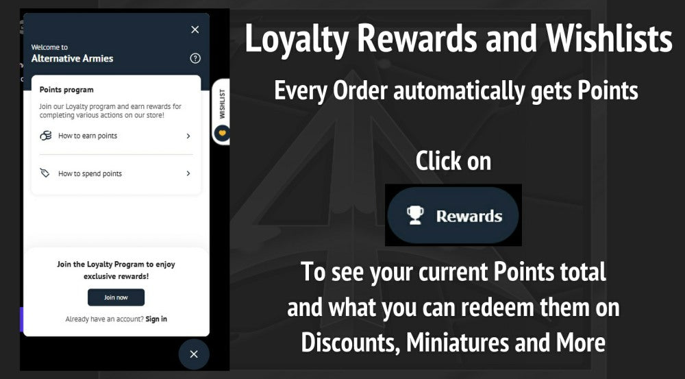 Loyalty and Rewards at Alternative Armies