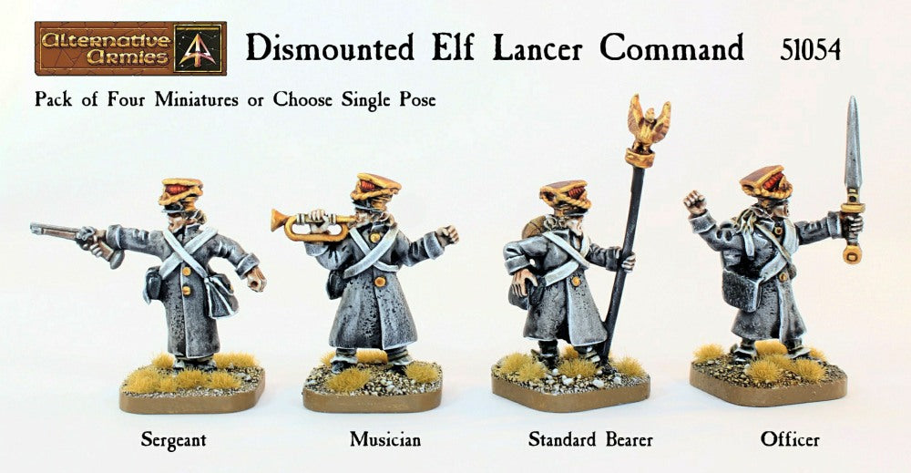 51054 Dismounted Elf Lancer Command | Alternative Armies