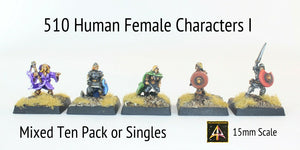 510 Human Female Characters