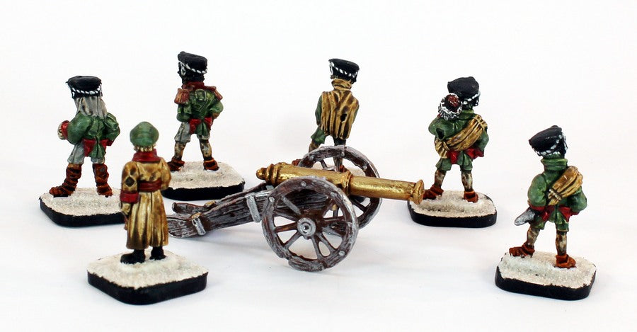 PTD 55501 7th Corpseov Line Artillery: Pro Painted Undead Gun & Crew
