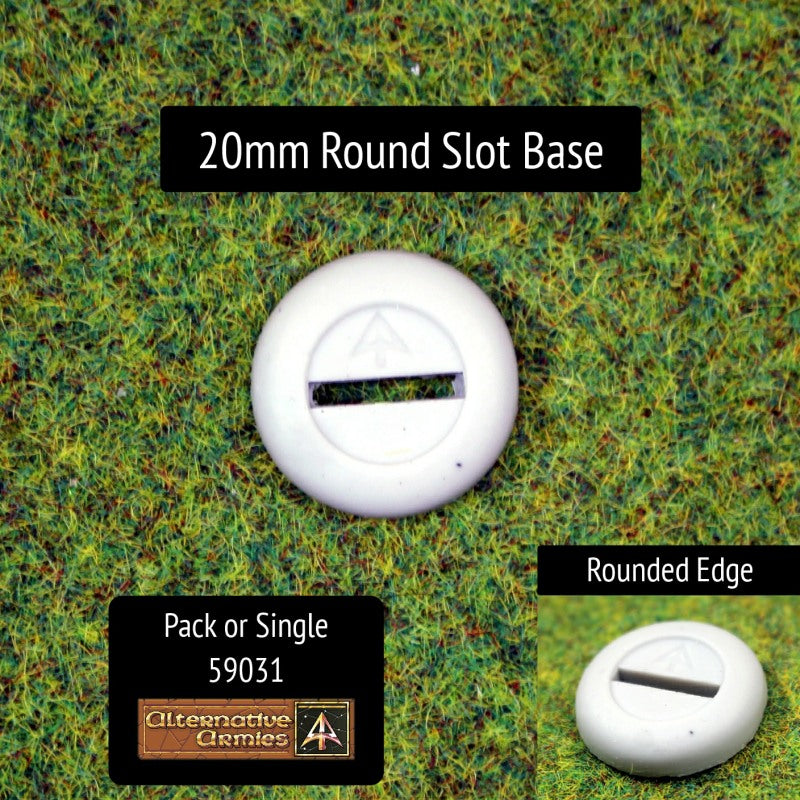 Round Slot Example 59031 20mm Round Slot Base (16mm Slot) (10 or Singles) | Alternative Armies
