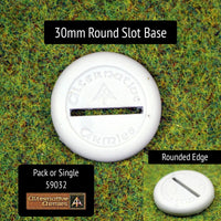 59032 30mm Round Slot Base (10 or Singles)