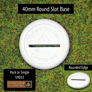 59033 40mm Round Slot Base (10 or Singles)