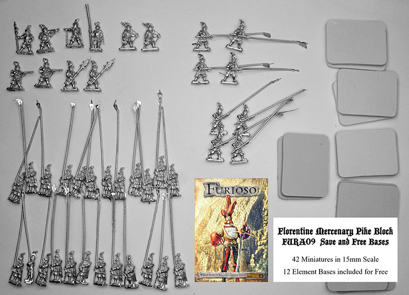 FURA09 Florentine Mercenary Pike Block (Save and with free bases)