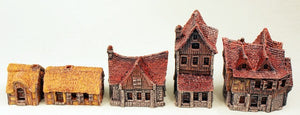 PTD HOB1 15mm Human Starter Saver Settlement (5 Painted Buildings)