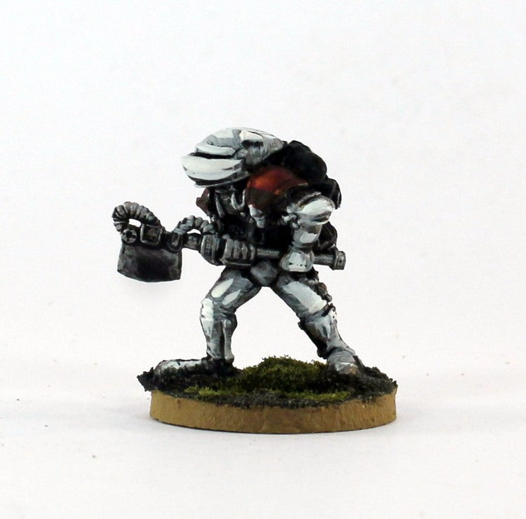 PTD IA071 Muster Private with Roaz Axe - White Armour  (1)