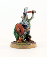 PTD VNT46-03: Dwarf with Axe and Shield - Skeleton (23mm tall).