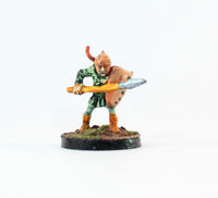 PTD CE1-04: Elf advancing with Spear and Shield.