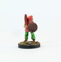 PTD FL16-01: Peasant in hood with Wooden Club and Shield