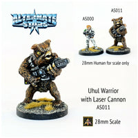 AS011 Uhul Warrior with Laser Cannon  (40mm Tall)