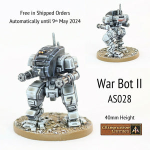AS028 War Bot II twin rotary cannon (40mm tall)  (Free auto in orders shipped until 9th May)