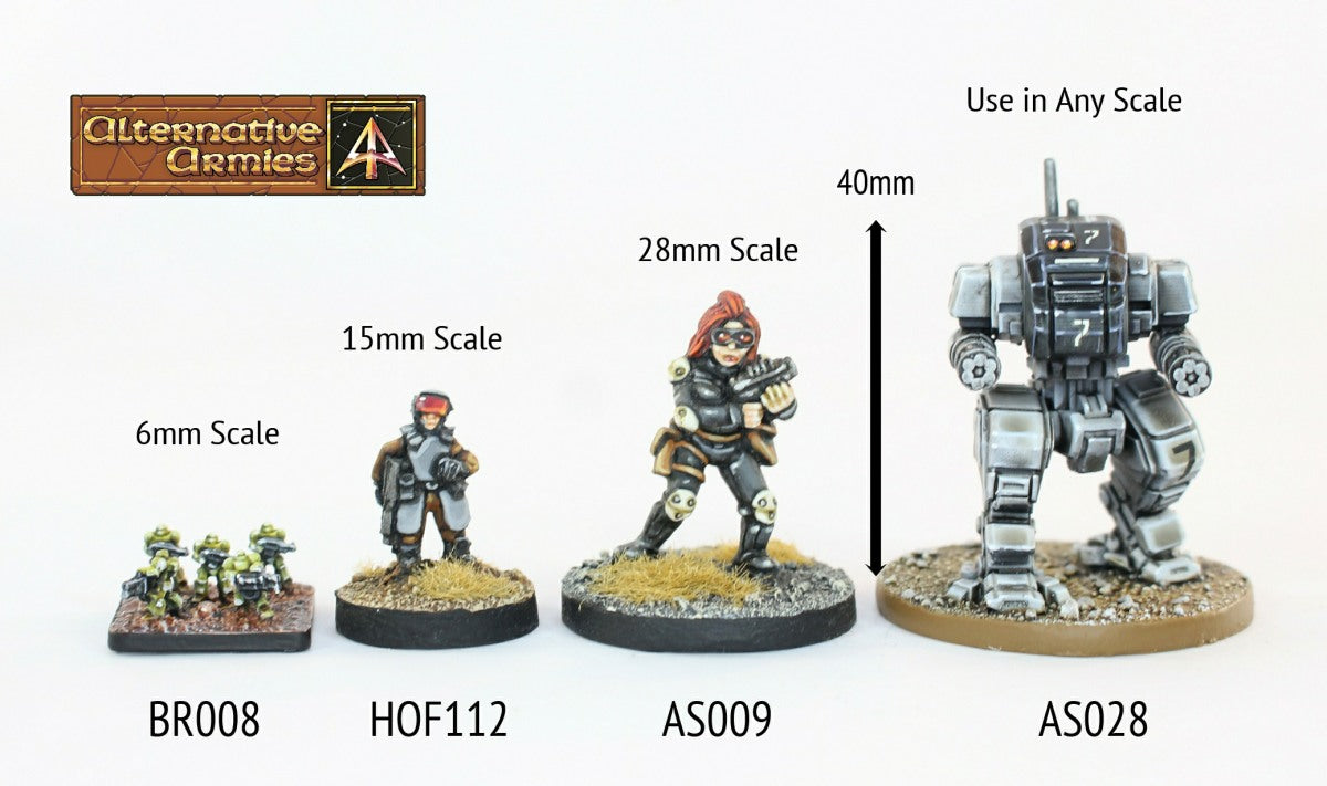 AS028 War Bot II twin rotary cannon (40mm tall)  - Save 10%