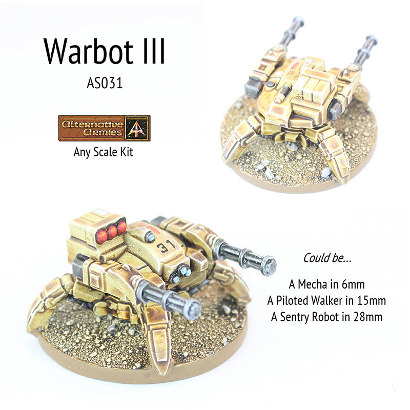 AS031 Warbot III (Any Scale Use) - Save 10%