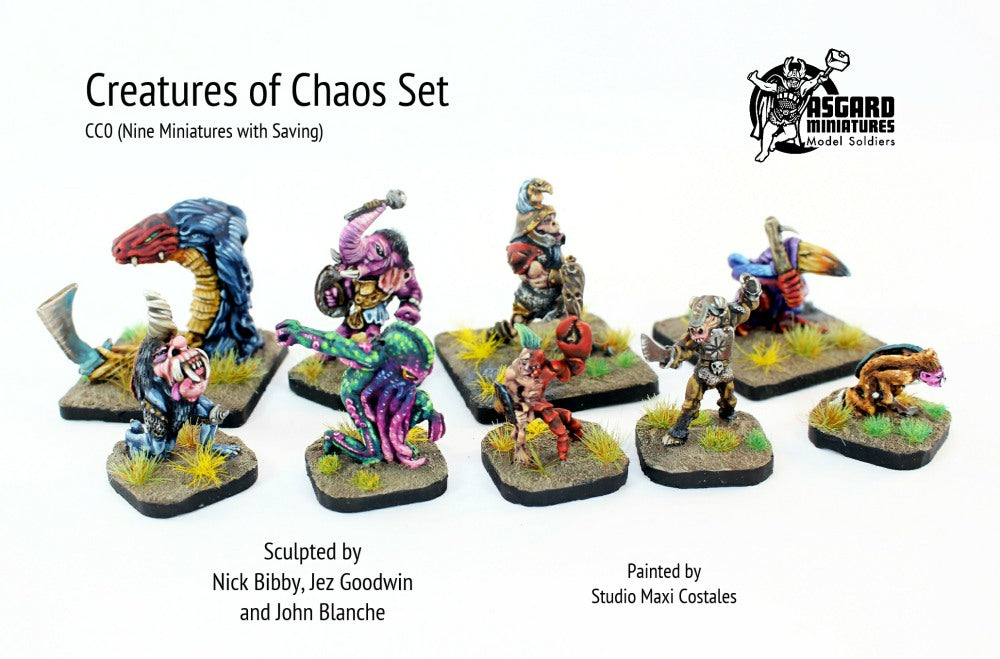CC0 Creatures of Chaos Set (Nine Miniatures with Saving)