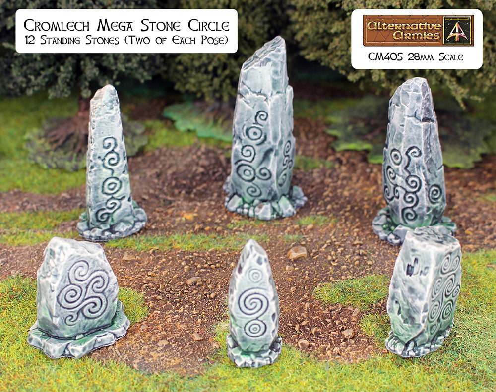 CM40S Cromlech Mega Stone Circle (Scatter Scenics) ( 12 Stones with Saving)