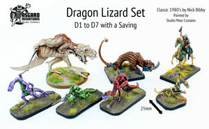 D0 Dragon Lizard Set (D1 to D7) with Saving