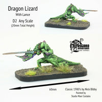 D2 Dragon Lizard with Lance