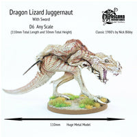 D6 Dragon Lizard Juggernaut (Huge Metal Model 110mm total length)