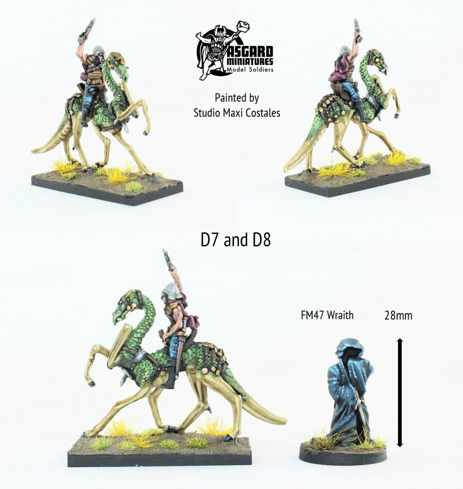 D7 Dragon Lizard Mount with D8 Human Rider or Rider D8 alone ...