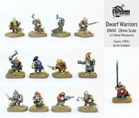 DW00 Dwarf Warriors Set (Thirteen Miniatures with Saving)