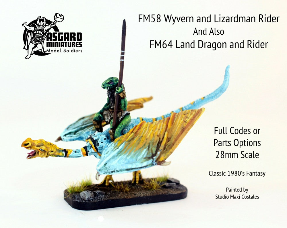 FM58 Wyvern with Lizardman (includes FM64 as option plus parts or set)