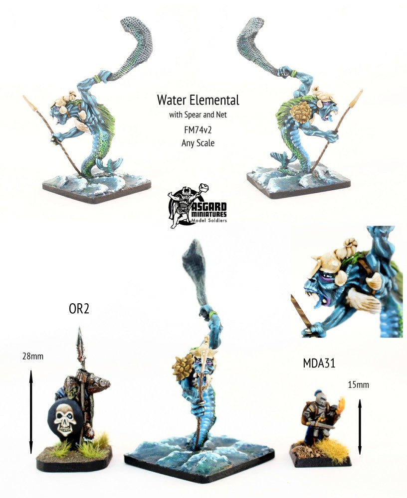 FM74v2 Water Elemental (45mm to top of head) (for use in any scale)