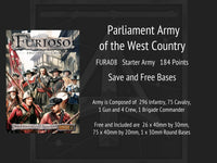 FURA08 Parliamentarian Army of West Country (Saver Starter Army with Free Bases)