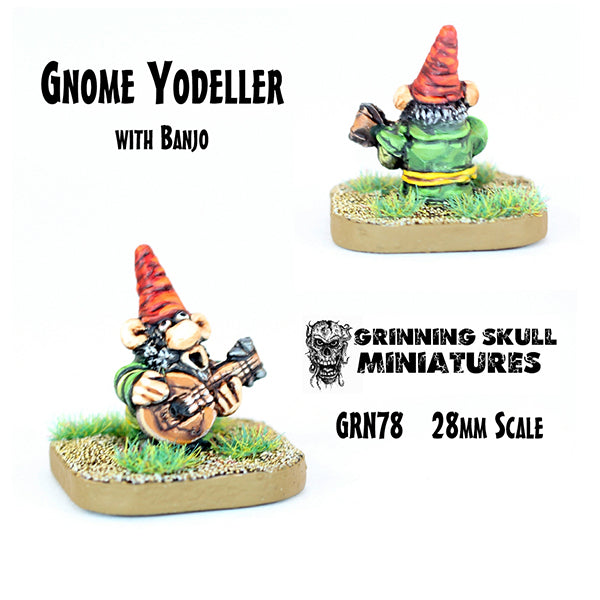 GRN78 Gnome Yodeller with Banjo
