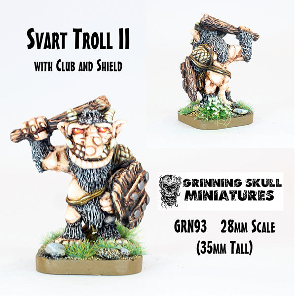 GRN93 Svart Troll II (Large Metal Miniature)