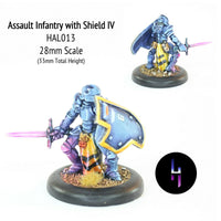HAL013 Assault Infantry with Shield IV (with free slot base)