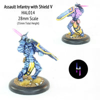 HAL014 Assault Infantry with Shield V (with free slot base)
