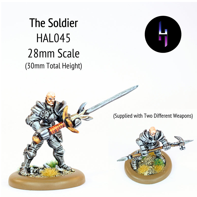 HAL045 The Soldier (Two Weapons Supplied)  (Free Slot Base)