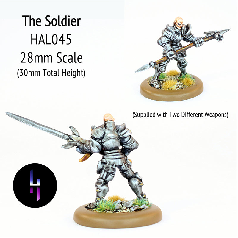 HAL045 The Soldier (Two Weapons Supplied)  (Free Slot Base)