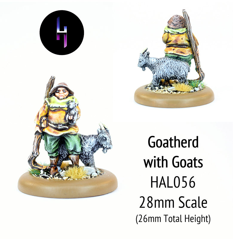 HAL056 Goatherd with Goats (Free Slot Base)