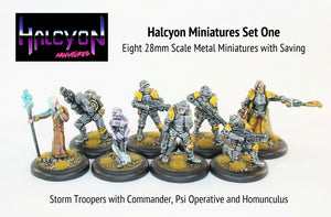 HALP01 Halcyon Miniatures Set 1 (with free slot bases and saving)