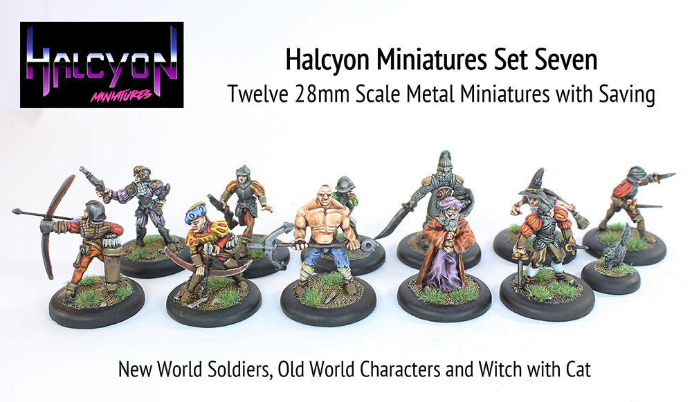 HALP07 Halcyon Miniatures Set 7 (with free slot bases and saving)