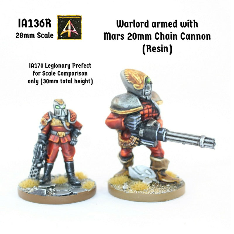 IA136R Warlord with Mars 20mm Chain Cannon (45mm tall)