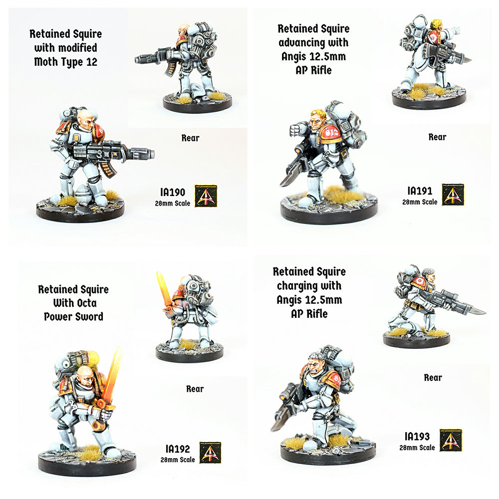 IB51 Retained Squires (Four Miniatures with a Saving)