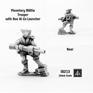 IA213 Planetary Militia Trooper with Ron Hi-Ex Launcher