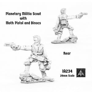 IA234 Planetary Militia Scout with Moth Pistol and Binocs