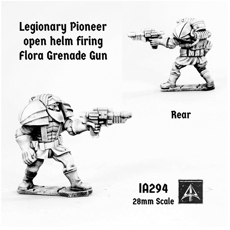 IA294 Legion Pioneer open helm firing Flora Grenade Gun