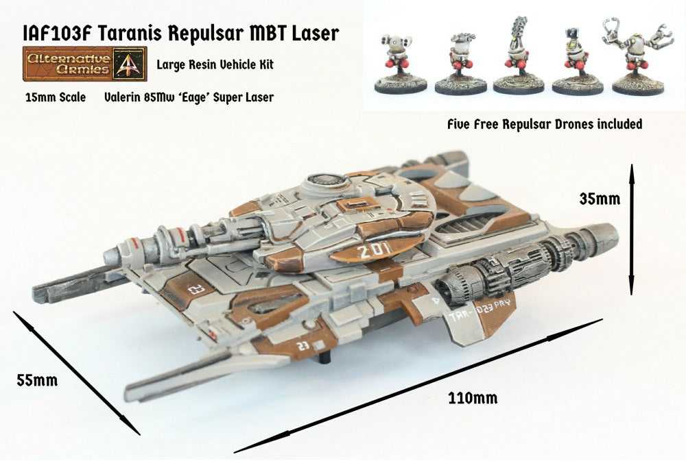 IAF103F Taranis Repulsar MBT Laser Turret (Super Heavy) - Free Pack of Drones included