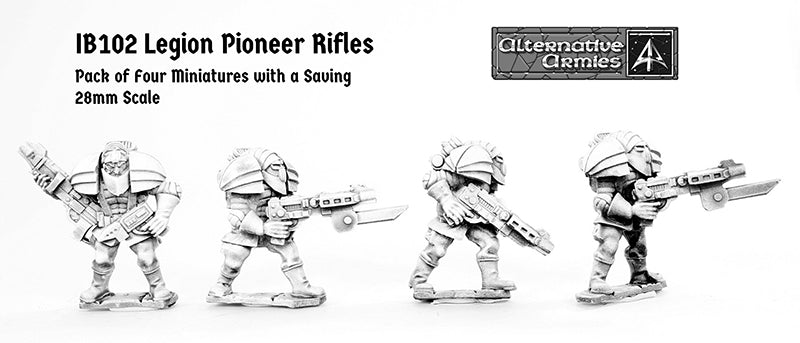 IB102 Legion Pioneer Rifles (Four Pack with Saving)