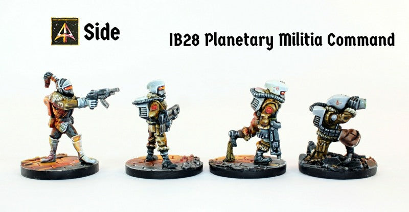 IB28 Planetary Militia Command (Four Miniatures with Saving)