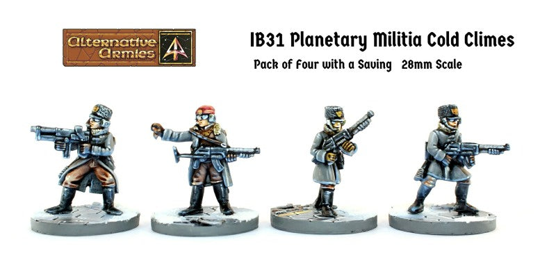IB31 Planetary Militia Cold Climes (Four Miniatures with Saving)