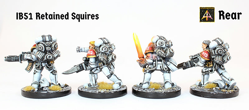 IB51 Retained Squires (Four Miniatures with a Saving)