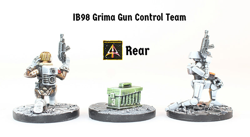 IB98 Grima Gun Control Team (Three Pack includes Ammo Box with Saving)