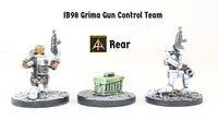IB98 Grima Gun Control Team (Three Pack includes Ammo Box with Saving)